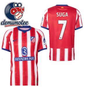 BTS Suga Atletico Madrid Jersey Shirt