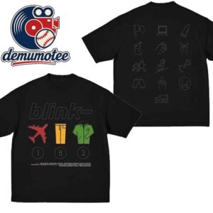 Blink 182 Take Off Your Pants And Jacket Anniversary 25 Years 2026 Los Angeles Two Sided T-Shirt