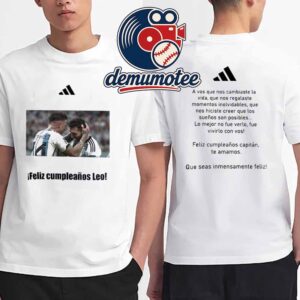 Feliz Cumpleanos Leo Messi Enzo Fernandez Two Sided T-Shirt