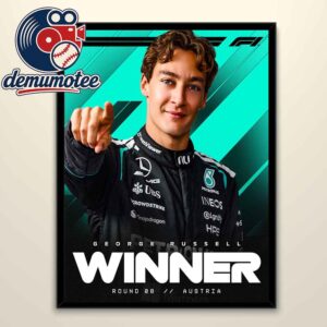 George Russell Winner Austria GP 2026 F1 Home Decor Poster Canvas