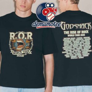 Godsmack 2026 World Tour Dates The Rise Of Rock Two Sided T-Shirt