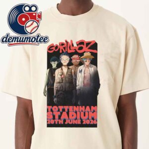 Gorillaz Tottenham Hotspur Stadium London 2026 England June 20th Unisex T-Shirt