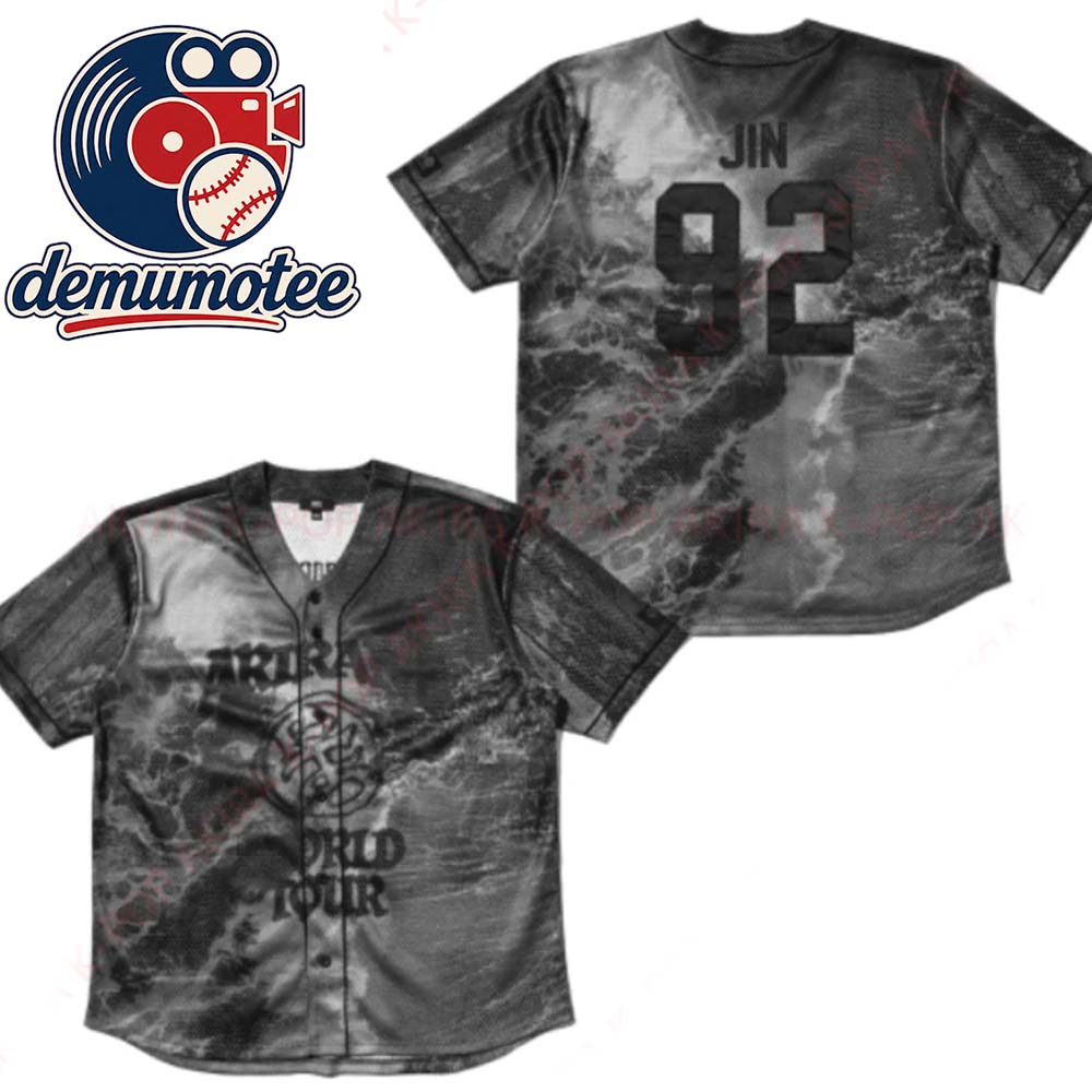Jin BTS Arirang World Tour 2026 Limited Baseball Jersey - Demumotee