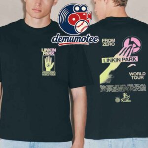 Linkin Park Madrid Pop Up 2026 Tour Deus Ex Machina Collab Hand Two Sided T-Shirt