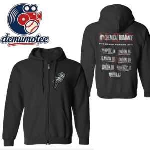 My Chemical Romance Europe 2026 Tour Liverpool Glasgow London Florence Madrid Zip Hoodie