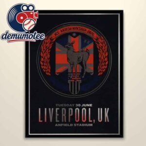 My Chemical Romance Liverpool UK 2026 Anfield Stadium June 30th Home Decor Poster Canvas