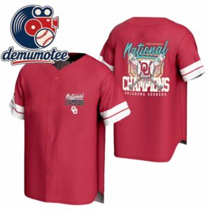 Oklahoma Sooners 2026 Champions NCAA Baseball Men’s College World Series Bats Baskeball Jersey