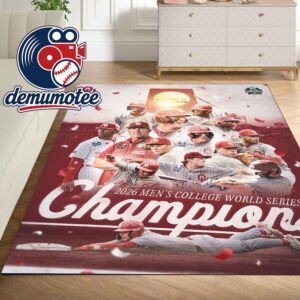 Oklahoma Sooners Baseball 2026 NCAA Men’s College World Series Champions Home Decor Rug Carpet
