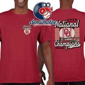 Oklahoma Sooners Champion 2026 Baseball NCAA Men’s College World Series Champions Stadium Two Sided T-Shirt