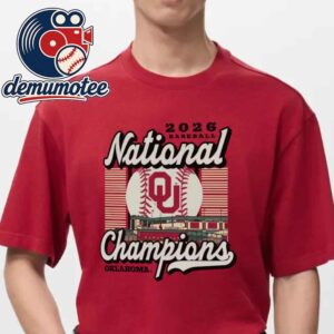 Oklahoma Sooners Champion 2026 Baseball NCAA Men’s College World Series Champions Stadium Unisex T-Shirt