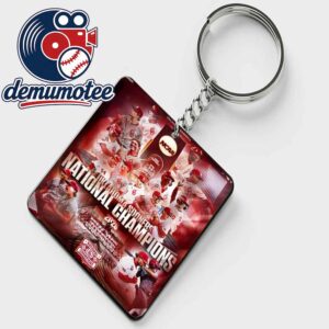 Oklahoma Sooners Champion 2026 NCAA Baseball Champions Men’s College World Series Acrylic Wood Keychain