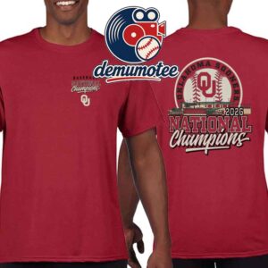 Oklahoma Sooners Champion 2026 NCAA Baseball Men’s College World Series Champions Stadium Baseball Two Sided T-Shirt