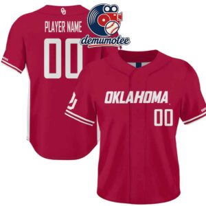 Oklahoma Sooners GameDay Greats Lightweight Custom Name Number Crimson Baseball Jersey