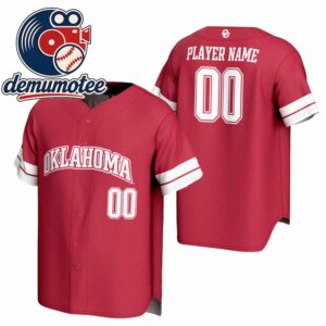 Oklahoma Sooners Personalized Collegiate Baseball Jersey