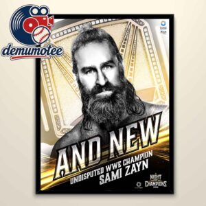 Sami Zayn 2026 New Undisputed WWE Champion Home Decor Poster Canvas