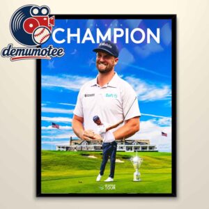 Wyndham Clark US Open Champions 2026 Two Time Home Decor Poster Canvas