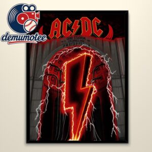 ACDC Columbus OH 2026 Ohio Stadium Pwr Up Tour Home Decor Poster Canvas