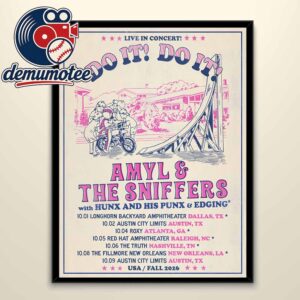 Amyl And The Sniffers 2026 Fall Tour Dates Home Decor Poster Canvas