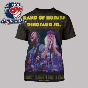 Band Of Horses Dinosaur Jr 2026 Perrorming Everything All The Time  All Over Print T- Shirt