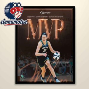 Breanna Stewart MVP New York Liberty 2026 Champions Commissioner’s Cup Home Decor Poster Canvas