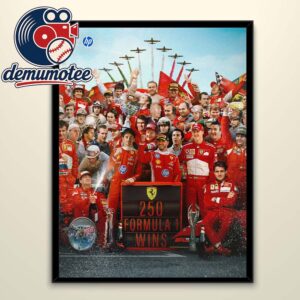 Charles Leclerc Ferrari’s 250th Formula 1 Wins 2026 Home Decor Poster Canvas