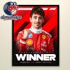 Charles Leclerc Winner Formula 1 British GP 2026 Home Decor Poster Canvas