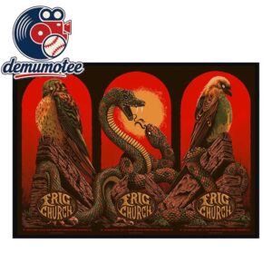 Eric Church Red Rocks Amphitheatre 2026 July 6th 7th 8th Red Version Home Decor Poster Canvas