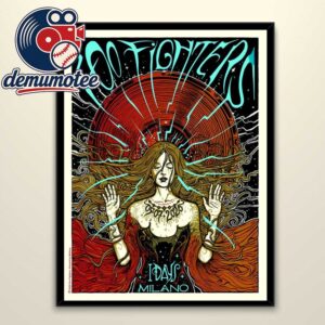 Foo Fighters Milano 2026 SNAI La Maura July 4th Home Decor Poster Canvas