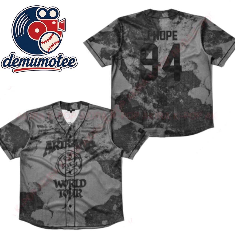 J Hope BTS Arirang World Tour 2026 Limited Baseball Jersey - Demumotee