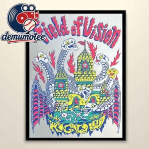 King Gizzard & the Lizard Wizard Field Of Vision II 2026 Buena Vista CO August 14th 16th Home Decor Poster Canvas