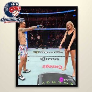 Max Holloway And Sophie Cunningham UFC 329 Ring Girl 2026 Home Decor Poster Canvas