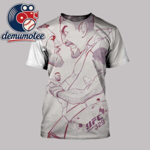 McGregor vs Holloway 2 UFC 329 Last Vegas United States 2026 All Over Print White T Shirt