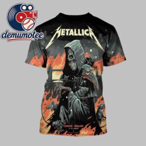 Metallica London Stadium England 2026 Exclusive Pop Up All Over Print T-Shirt