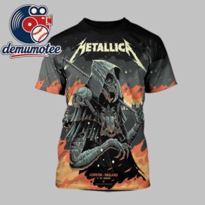 Metallica London Stadium England 2026 Night 2 July 5th All Over Print T-Shirt