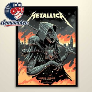 Metallica London Stadium England 2026 Night 2 July 5th Home Decor Poster Canvas