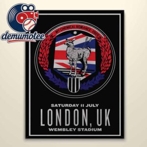 My Chemical Romance MCR London 2026 Wembley Stadium July 11th Home Decor Poster Canvas