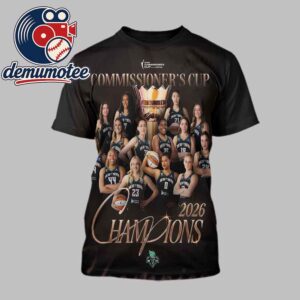 New York Liberty 2026 Champions WNBA Commissioner’s Cup All Over Print T Shirt