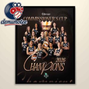 New York Liberty 2026 Champions WNBA Commissioner’s Cup Home Decor Poster Canvas