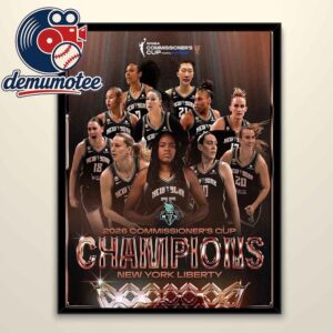 New York Liberty 2026 Champions WNBA Commissioner’s Cup Winning Home Decor Poster Canvas