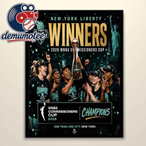 New York Liberty WNBA Commissioner’s Cup 2026 Champions Home Decor Poster Canvas