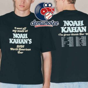 Noah Kahan 2026 North American Tour Dates Two Sided T-Shirt