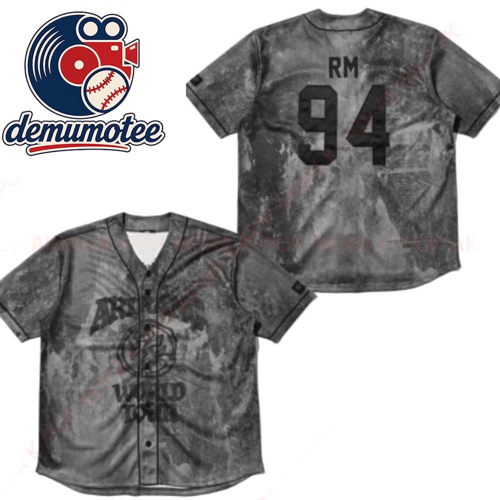 BTS ARIRANG JERSEY RM ユニホーム ( L~XL ) RM BTS Arirang World Tour 2026 Limited Baseball Jersey - Demumotee