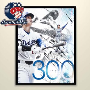 Shohei Ohtani Hits 300th Career Home Runs 2026 MLB Home Decor Poster Canvas