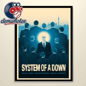 System Of A Down Olympiastadion Berlin 2026 DE July 8th Home Decor Poster Canvas